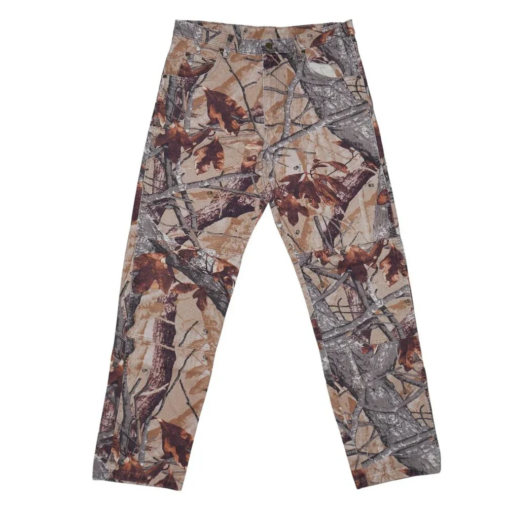 Wrangler Double Knee Woodland Camo 32x34 Jeans Mens Fusion 3D Hunting Pants